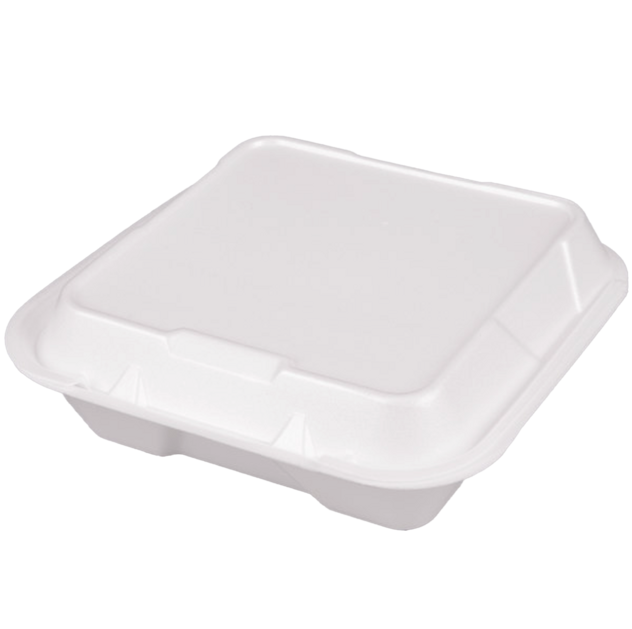 9 X 9 1-Compartment Foam Hinged Container 200/Case – To Go Packaging