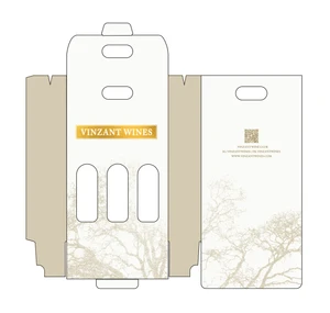 Custom 3-Bottle Wine Box (33/Case)