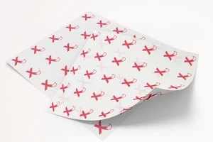 6x7 Custom Wax Paper (20,000/cs)