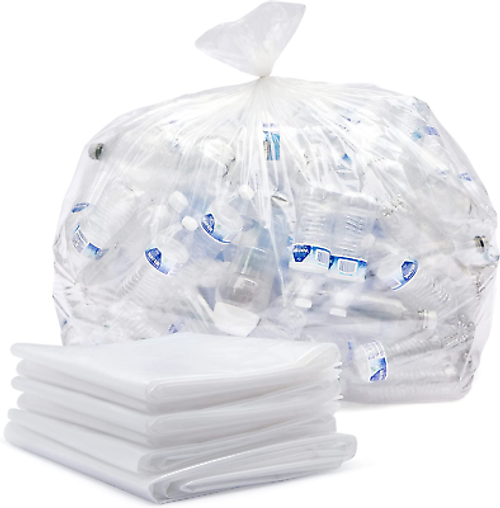 33 Gallon LD Clear Trash Bags 33x39"