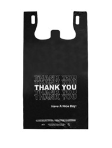Black Thank You Bags [Standard Size] (1000/cs)
