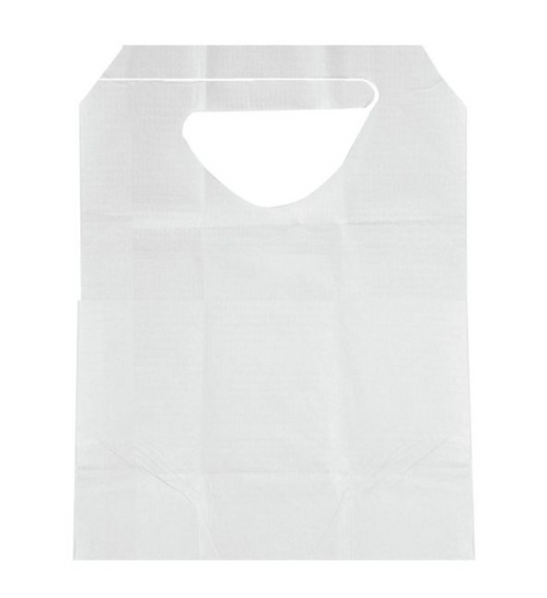 [Custom] Poly Bibs 14"x24" 25 Micron 5,000/cs