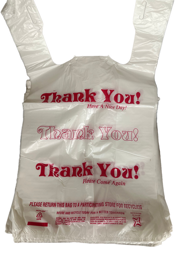 ''☛Thank you ☚″ Hilex® Bag 1/6 HDPE 13MIC Thank You T-Sack 1000/Case | Imperial Dade