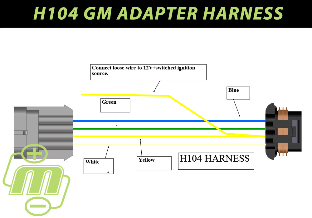 H104 GM adapter harness for S and E series hairpin alternators - Mechman Alternators Wiring Diagram For Gm 4 Wire Alternator Mechman Alternators
