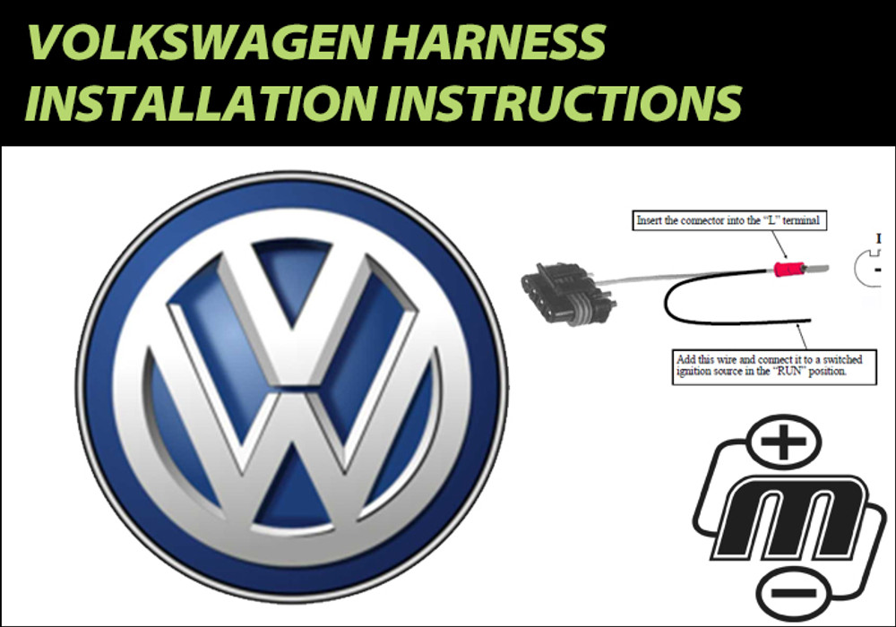 Volkswagen Harness Installation Instructions