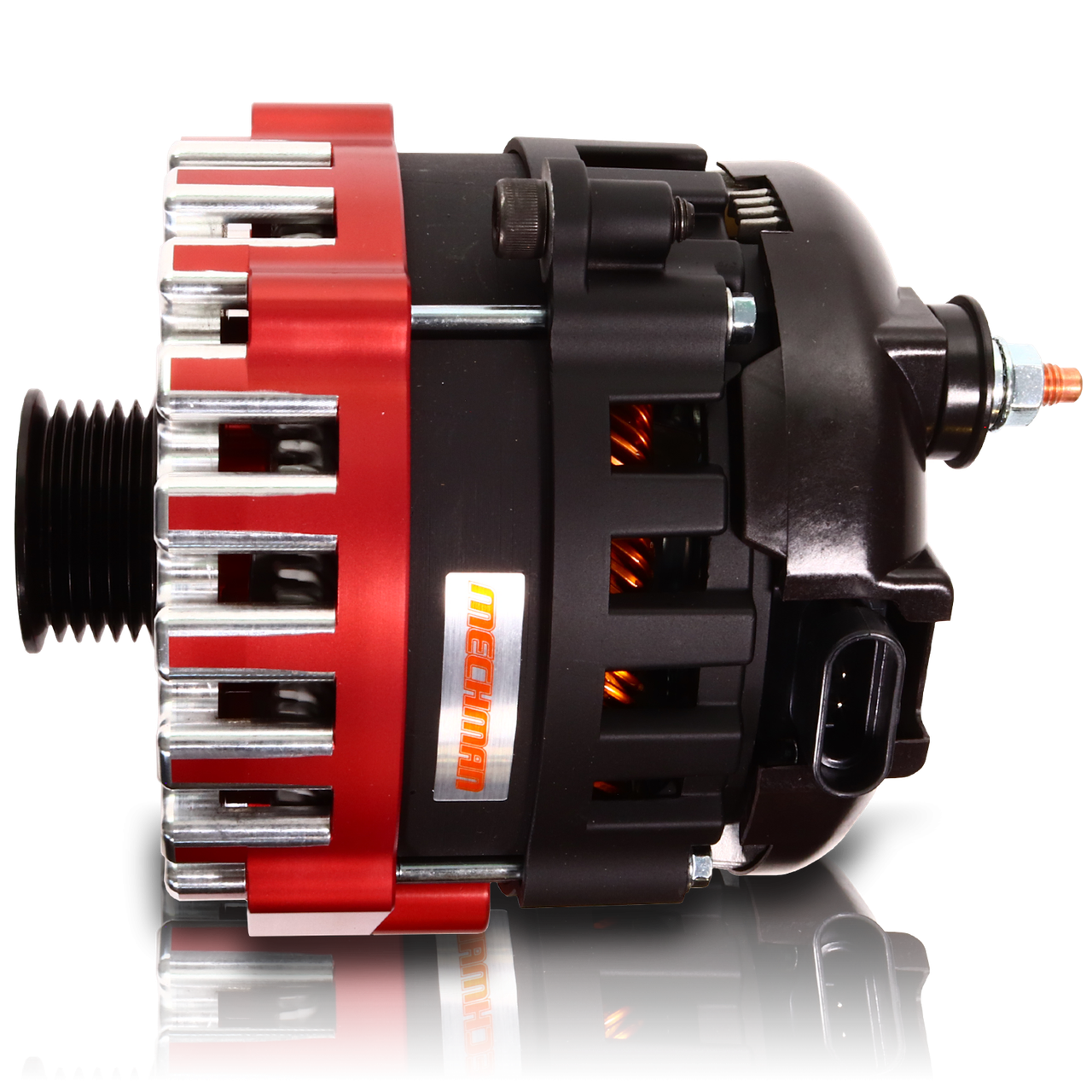 400 amp Elite series alternator for 88-95 GM Truck (Red) - Mechman