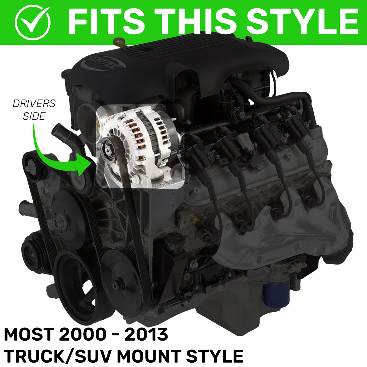 Dual Bracket Dark Blue 05-13 GM Trucks w/4.8L, 5.3L, & 6.0L