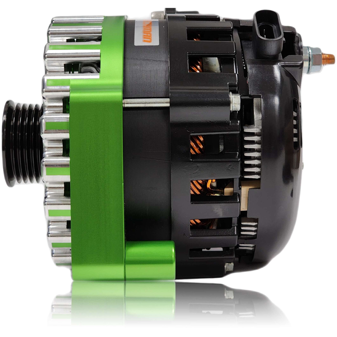 E Series 400 Amp GREEN Billet 96-04 GM Truck - Mechman Alternators