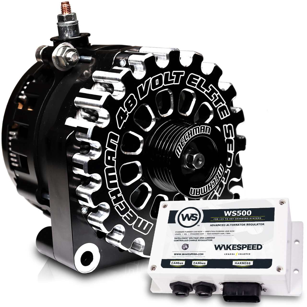 48-Volt Elite Alternator – GM Vortec/Duramax Truck Mount (AGM