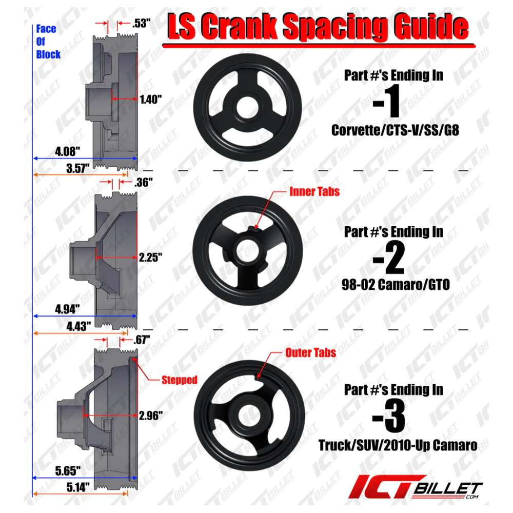 LS2 LS3 LSA Adjustable low mount billet alternator bracket