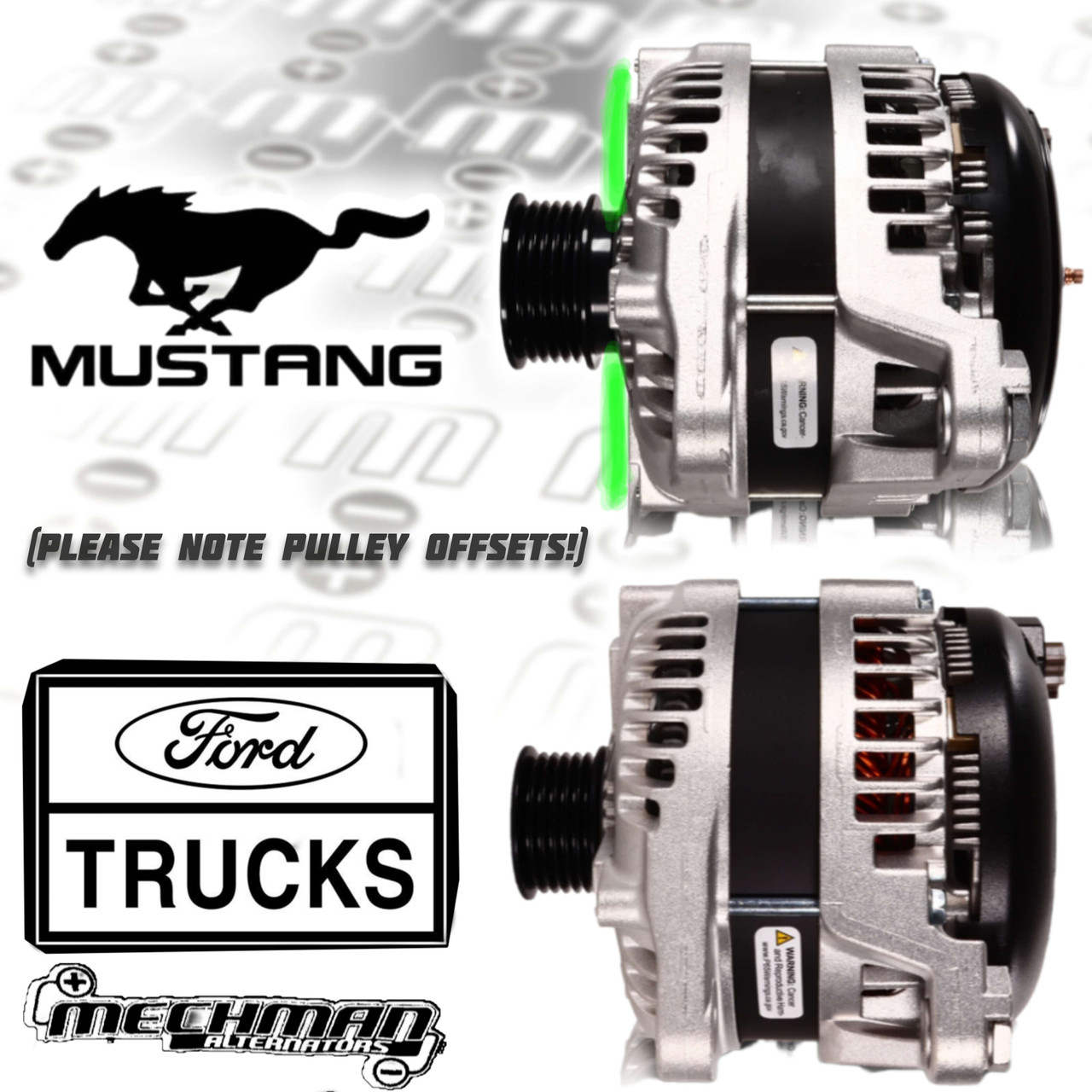240 amp high output one wire alternator Ford 5.0L Coyote
