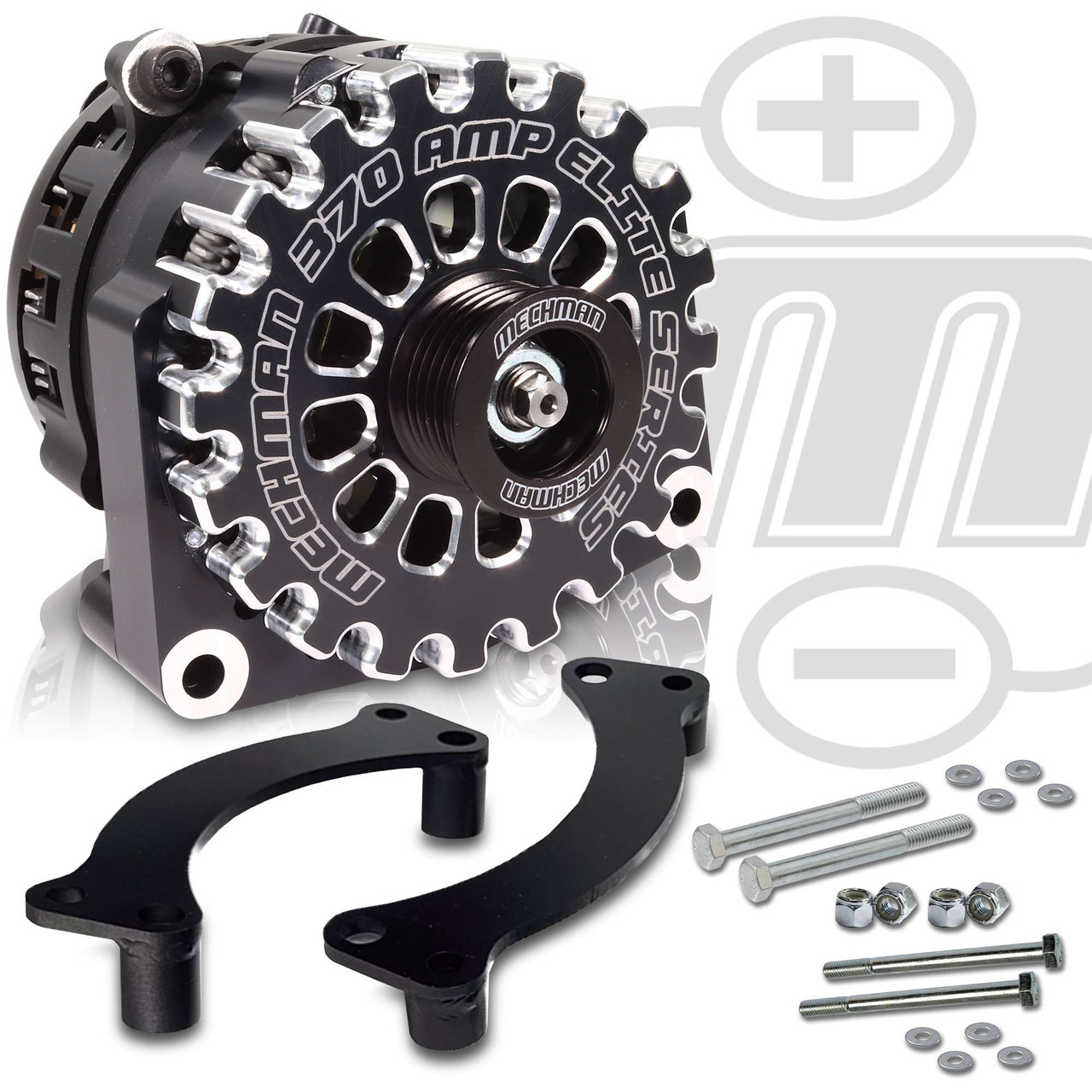 SD7 Compressor to GM Vortec Alternator Adapter Bracket Combo