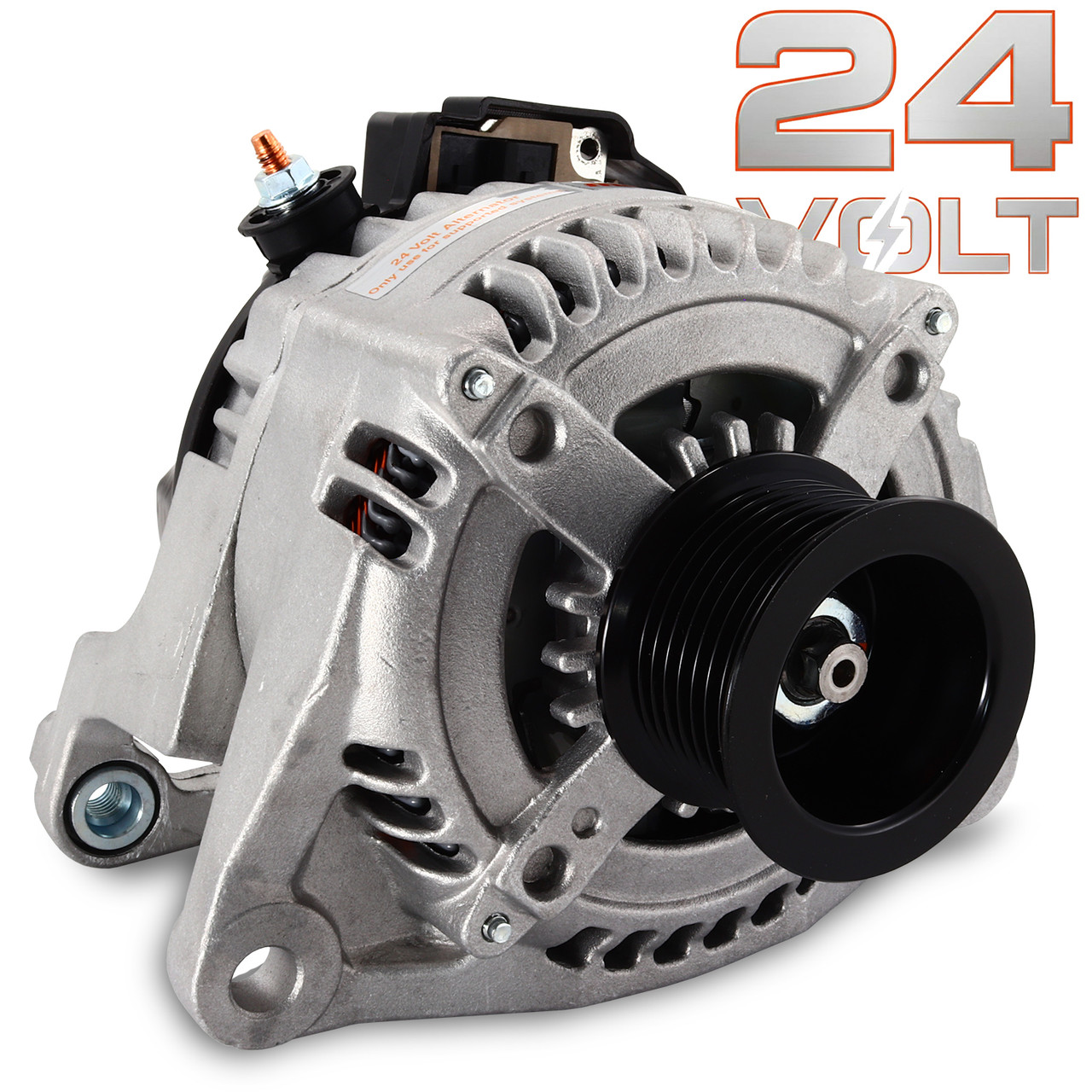 24-Volt, 80-Amp Elite Series Alternator for Dodge Dual Saddle