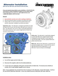 2019+ GM Truck/SUV Stretch Belt (no spring tensioner) Instructions