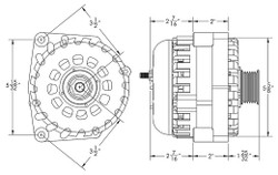 400 Amp Alternator for 14-18 GM Truck 