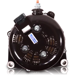 High Output 400A large case BILLET alternator for 2001-2007 GM truck 6.6l Diesel - side output stud - RED B11348400RD Mechman