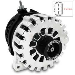 400 Amp Machined Billet Alternator for Nissan & Infinity 2.5L 3.0L B1119400M Mechman