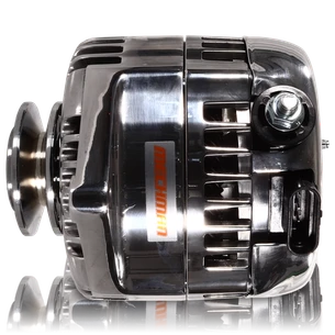 170 amp racing alternator - 63-85 GM - Polished (includes 2 pulleys) 7127170P Mechman