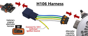 H106 Indicator light harness for CS Female Plug To AD Male Plug Adapter H106 Mechman