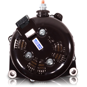 High Output 400A large case BILLET alternator for 2001-2007 GM truck 6.6l Diesel - side output stud - Green B11348400GN Mechman