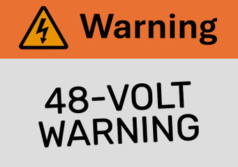 48-Volt Warning