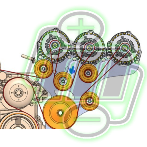 Triple Bracket late 99-13 GM Trucks w/4.8L, 5.3L, 6.0L & 6.2