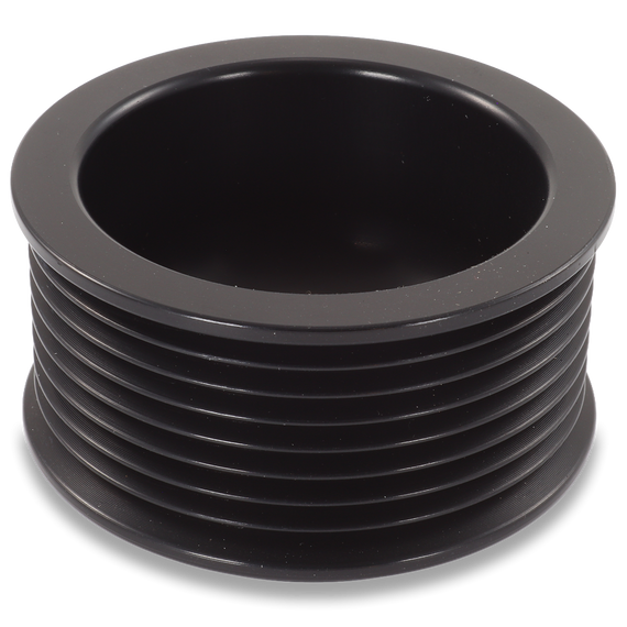 8 Rib 2.9" Billet aluminum racing pulley - Hard anodized 24-0008S74 Mechman
