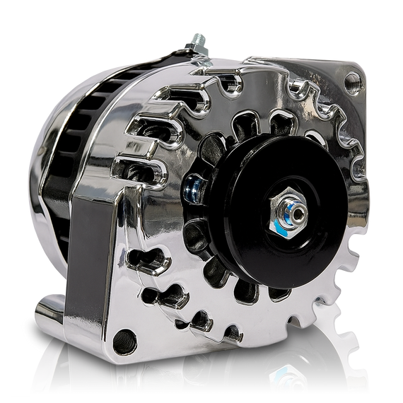 S Series Billet 170a racing alt - Early Ford - 1 wire - Polished B7058170P Mechman