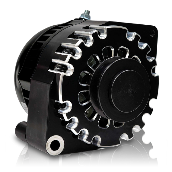 S Series Billet 170a racing alt - Early Ford - Black B7058170B Mechman
