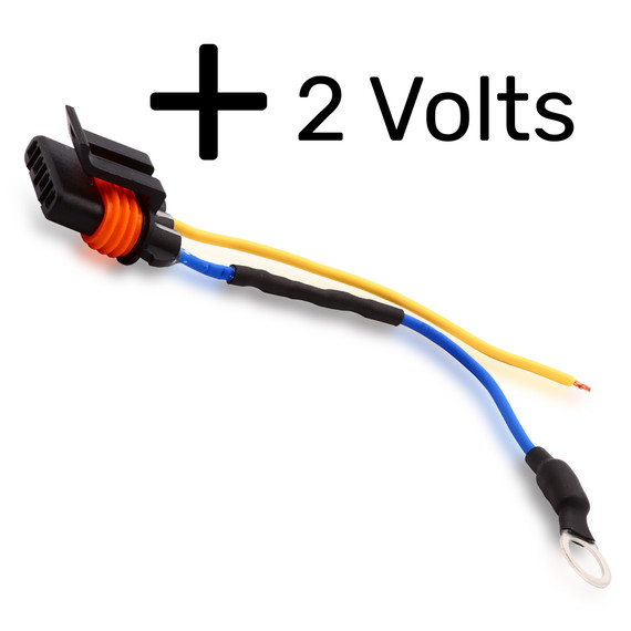 P101-L-4 Voltage boost harness for GM 4 pin regulators for a 2 volt increase for Lithium or 14-volt AGM batteries P101-L-4 Mechman