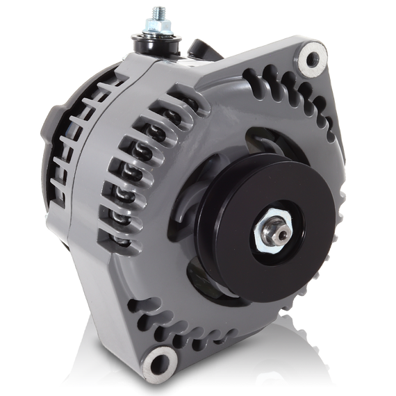 REVERSE ROTATION Marine 170-amp high output alternator for Ski / Wake Board Boats with 12SI 6.61 inch bolt pattern - V-Belt Pulley M7127170-R Mechman