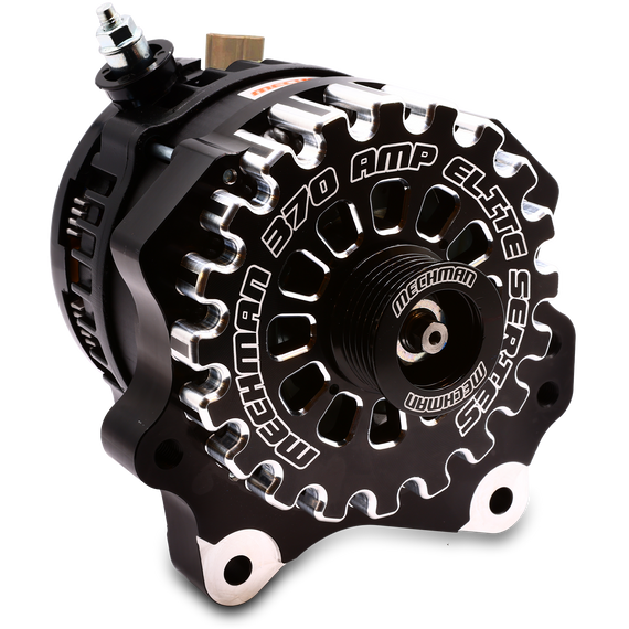 370-amp V-mount high output alternator for SOHC Ford Modular Engines B11026370B Mechman