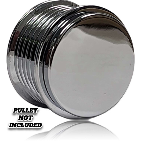 Mechman 6rib 46mm pulley cover - CHROME Q133039C Mechman