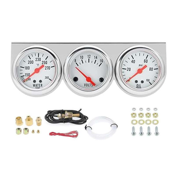 2 inch 52mm Triple Gauge kit with Dashboard RES-ACC-U036 EngineStand.com