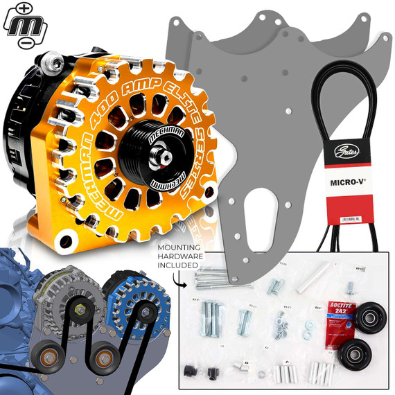 Dual Bracket Orange 99-13 GM Trucks w/4.8L, 5.3L, 6.0L & 6.2L (Includes 1 x B8206400OR) D202OR Mechman