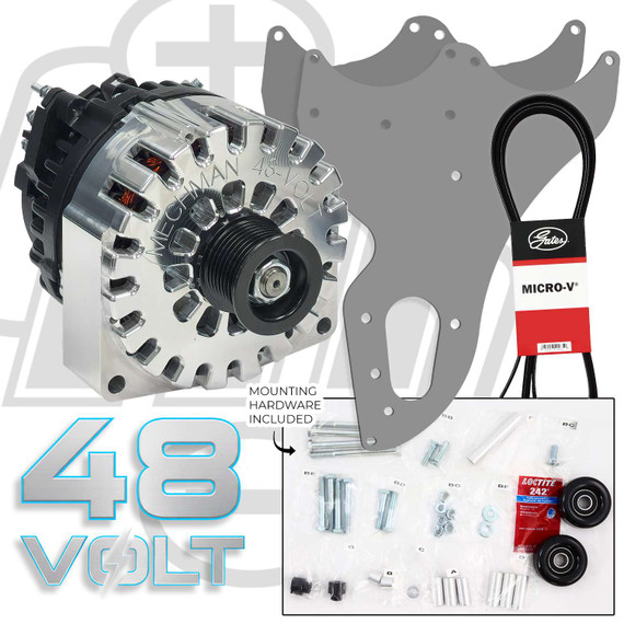 48-Volt Idle Max Dual Bracket Kit for 99-13 GM Trucks - Internally Regulated (Includes 1 x D202-B11480130-INT) D202-B11480130-INT Mechman