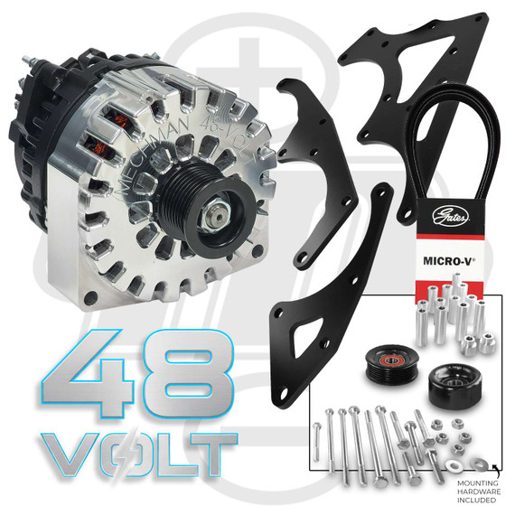 48-Volt Idle Max Dual Bracket Kit for 2014 - 2020 GM Trucks - Internally Regulated LTDB-1418-B11480100-INT Mechman