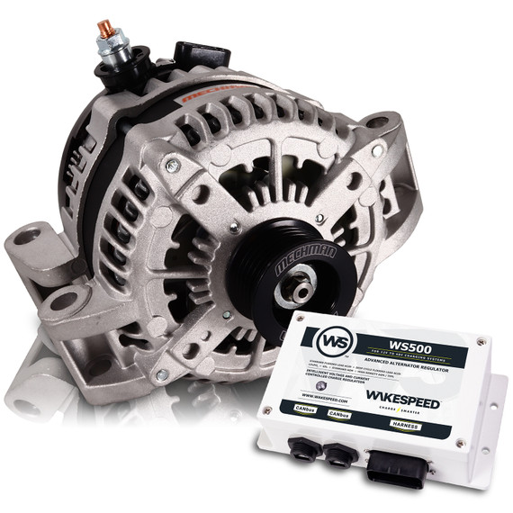 48-Volt Elite Alternator (LiFePO4) for Ford T-Mount Housing W/ 6-groove pulley - Externally Regulated