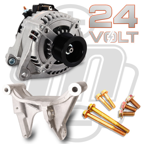 24-Volt Dual Bracket Kit for 2013 - 2018 Cummins 6.7L - Internally Regulated