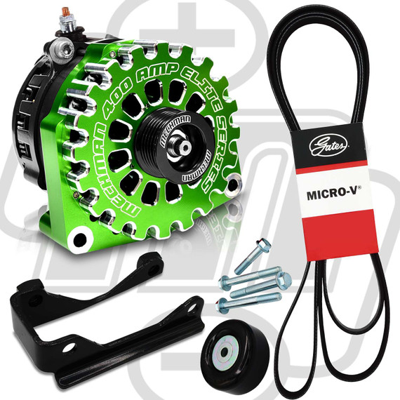 Dual Alternator Kit for 2017-2019 GM 6.6L Duramax (Includes 1 x B11348400GN) DDB-1719-400AGN Mechman