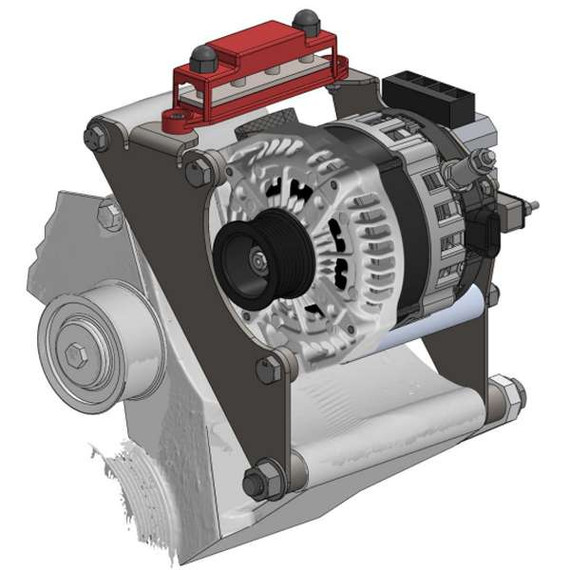HMMWV (Humvee) 6.5L Turbo 400A Generator to Alternator Conversion Kit HMMWV-400AB-A Mechman