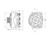 400 Amp Black high output alternator 1996-2004 GM Truck 4.3L 4.8L 5.3L 5.7L 6.0L 8206400-BLAC Mechman