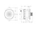 E Series Billet 250A alt - Fits 6/12 CS144 - Machined finish B7864250M Mechman
