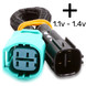 H113-L-3 Voltage boost harness for Toyota 4 pin regulators for a 1.1 - 1.4 volt increase for Lithium batteries. H113-L-3 Mechman