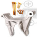 2013-2018 RAM 6.7L Cummins Dual Alternator Bracket Kit (Billet) CTDDB-1318BA Mechman