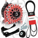 Dual Alternator Kit for 2007-2009 GM 6.6L Duramax (Includes 1 x B11348400RD) DDB-0709-400ARD Mechman
