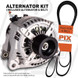 370 Amp Alternator Kit with Belt Included for 2013–2018 Dodge Ram 6.7L Cummins Diesel 11378370-WB Mechman