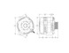 320 Amp 6 Phase 88-95 GM Truck High Output Alternator Black Finish *** BSTOCK *** IS-8165320B-BSTOCK mechman-bstock