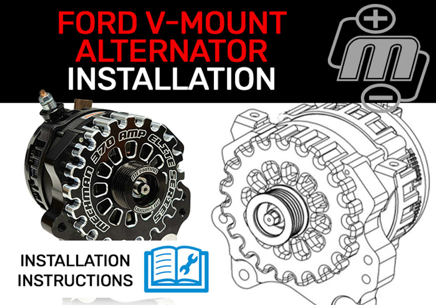 Ford V-Mount Alternator Installation Instructions