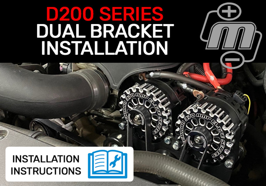 Dual Alternator Bracket Instructions (GM Truck)